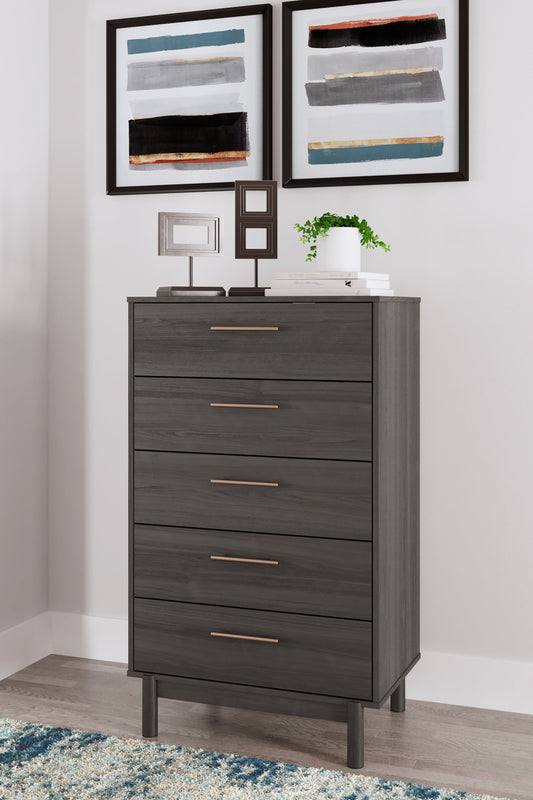 Brymont Dark Gray Chest of Drawers