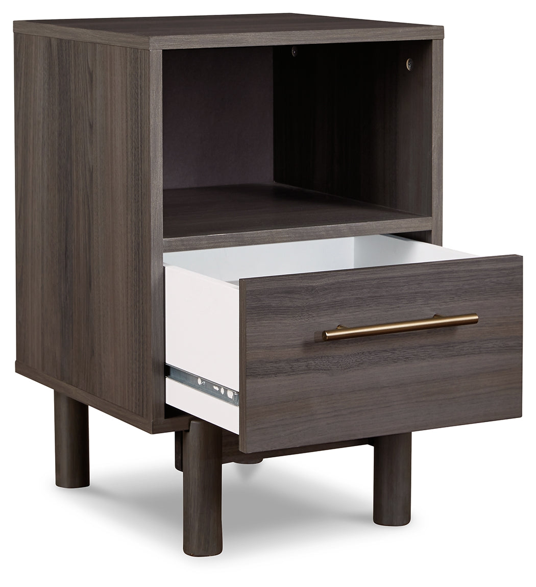 Brymont Dark Gray Nightstand