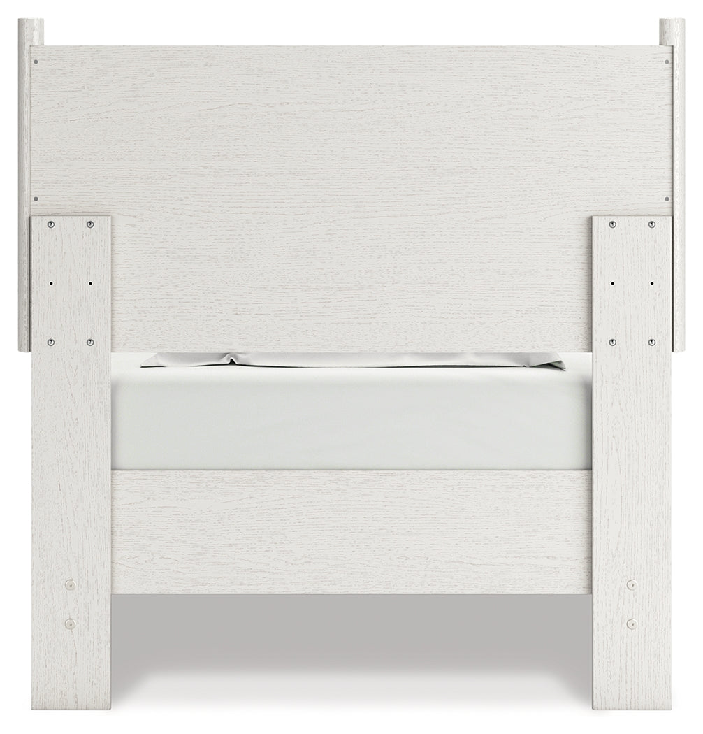 Aprilyn White Twin Panel Bed