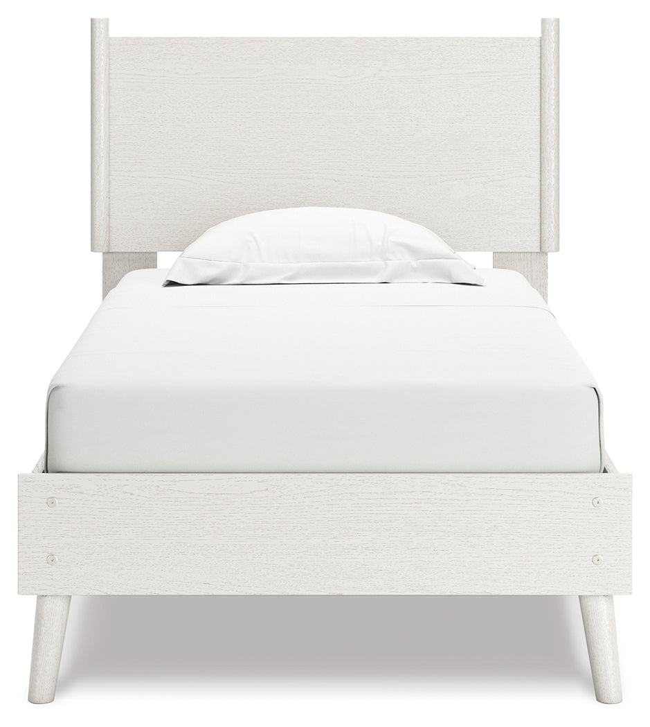 Aprilyn White Twin Panel Bed