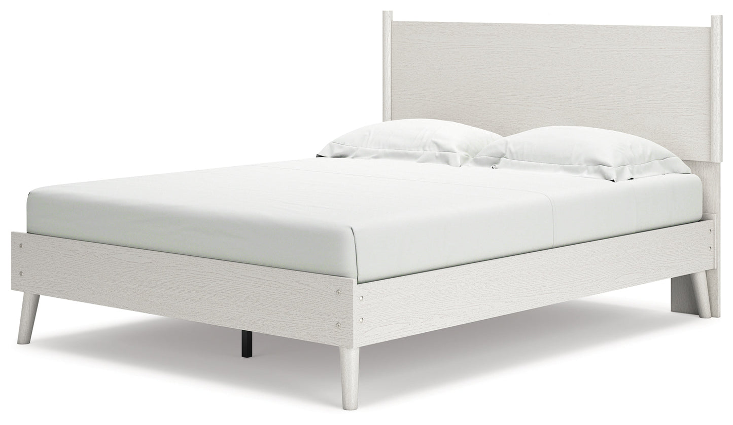 Aprilyn White Queen Panel Bed