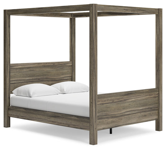 Shallifer Brown Queen Canopy Bed