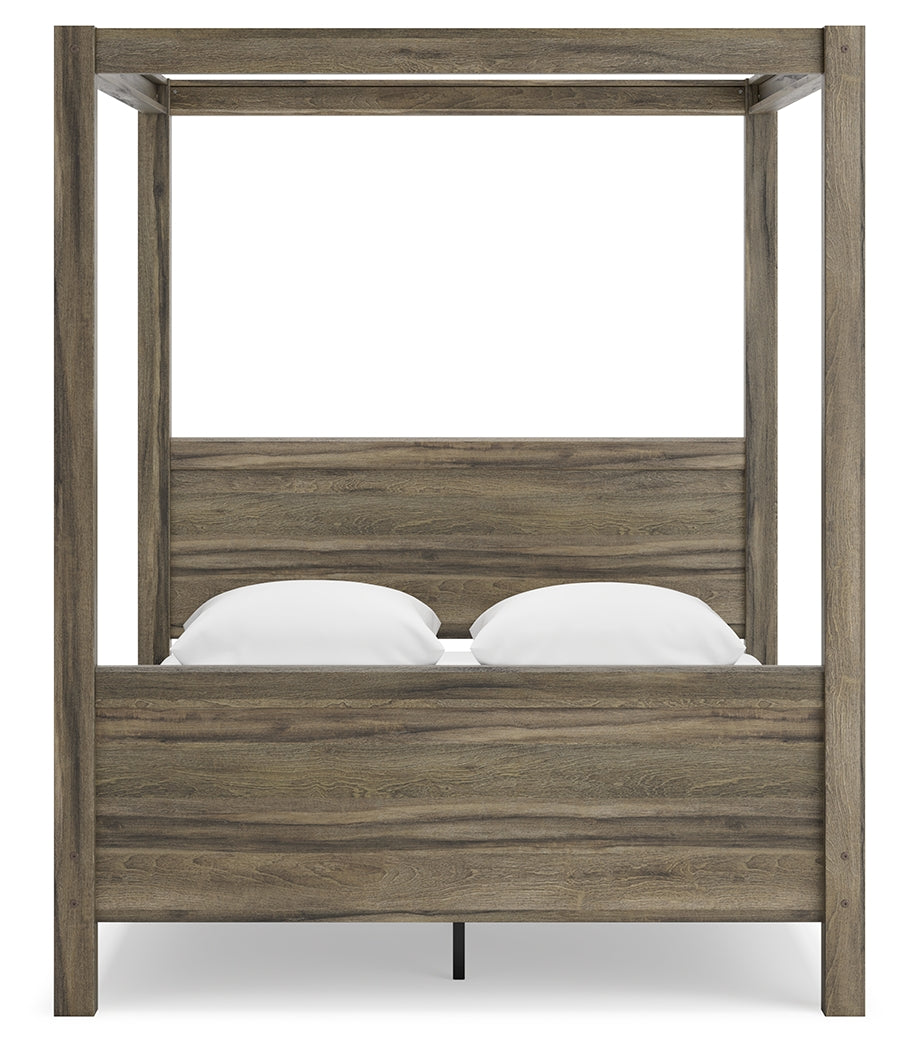 Shallifer Brown Queen Canopy Bed