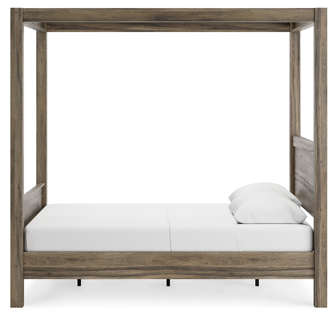 Shallifer Brown Queen Canopy Bed