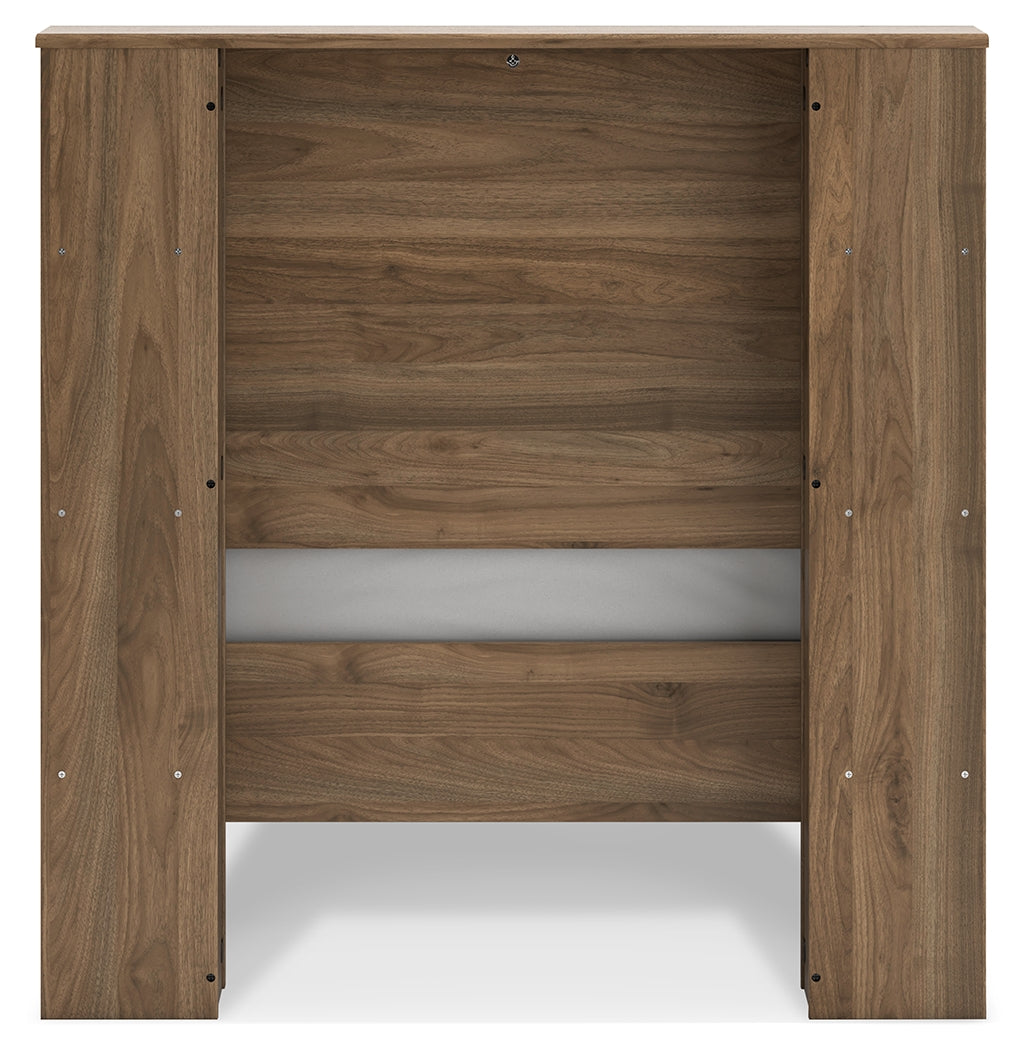 Aprilyn Honey Twin Bookcase Bed