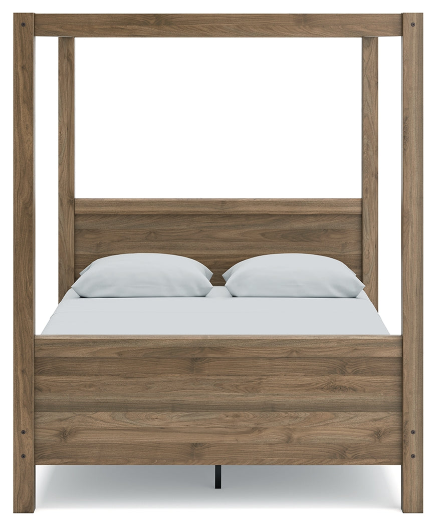 Aprilyn Honey Queen Canopy Bed