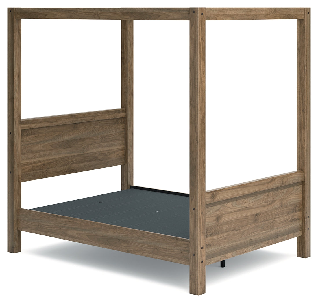 Aprilyn Honey Full Canopy Bed