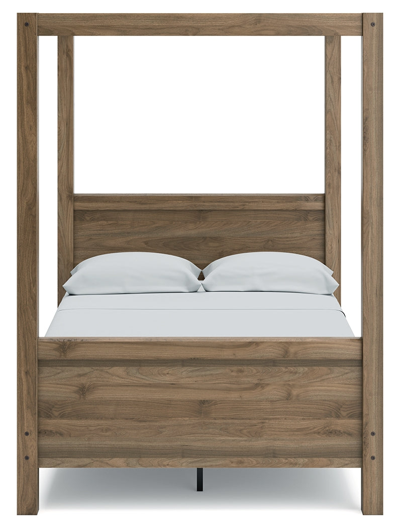 Aprilyn Honey Full Canopy Bed