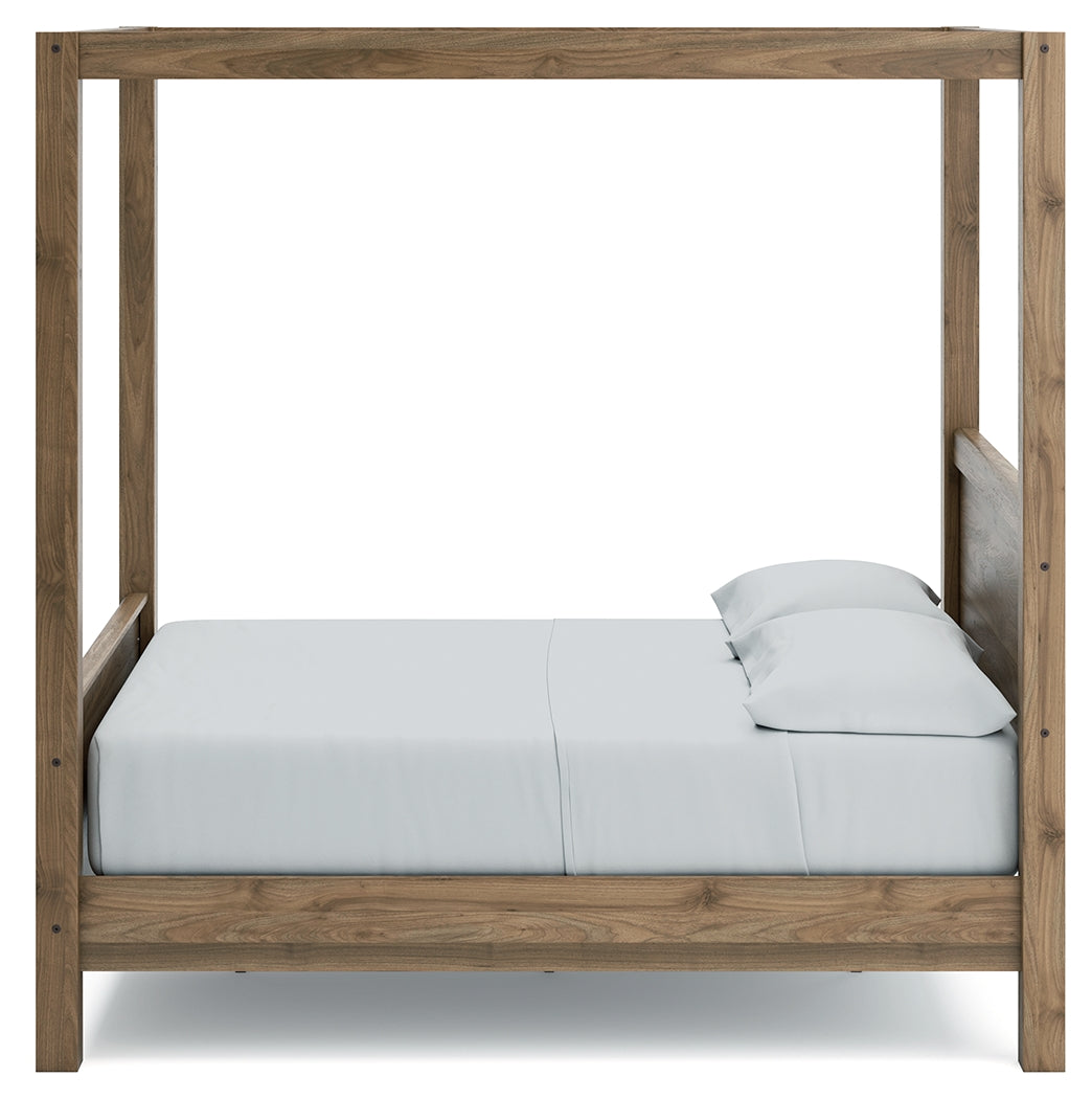 Aprilyn Honey Full Canopy Bed