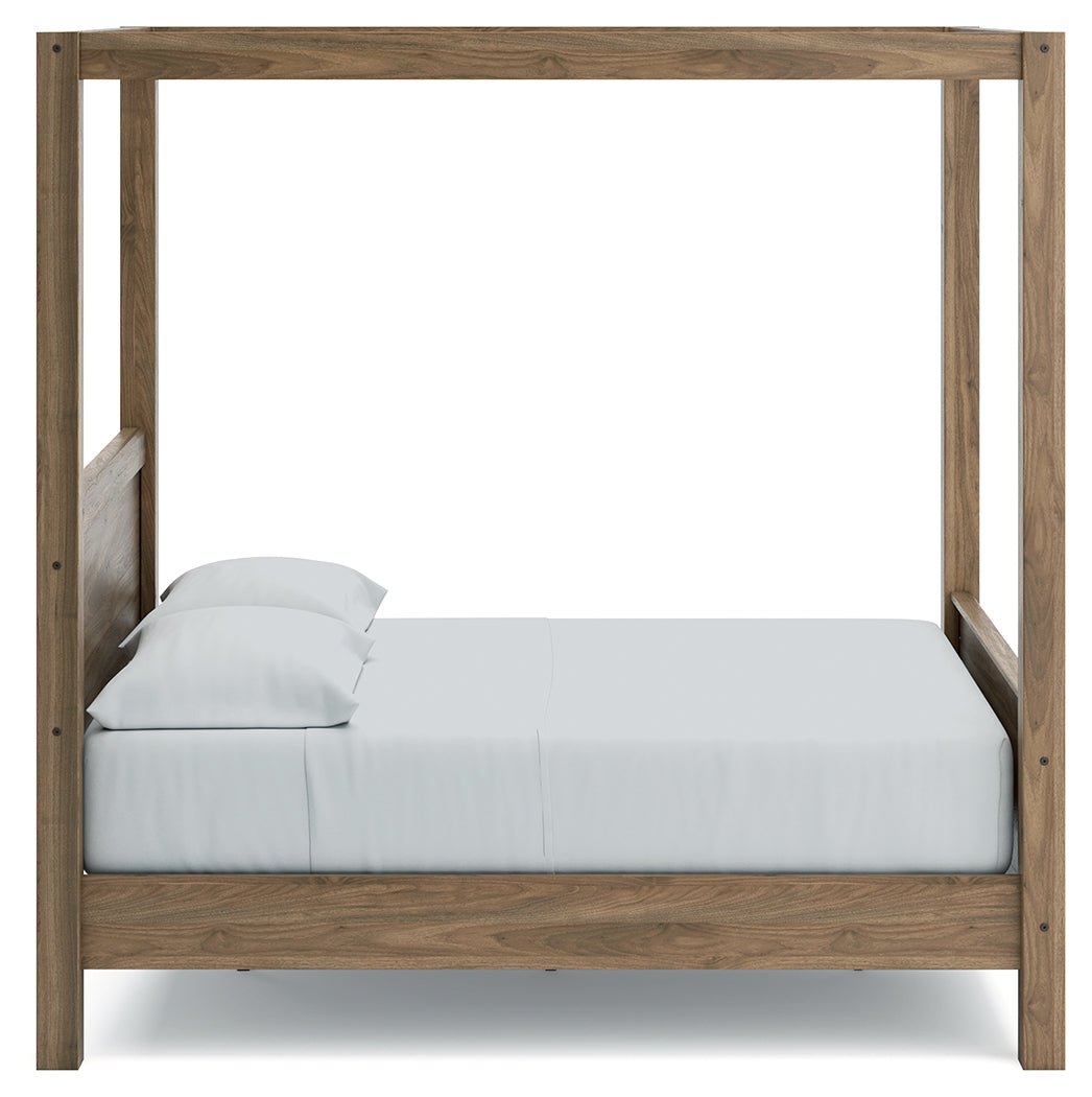 Aprilyn Honey Full Canopy Bed