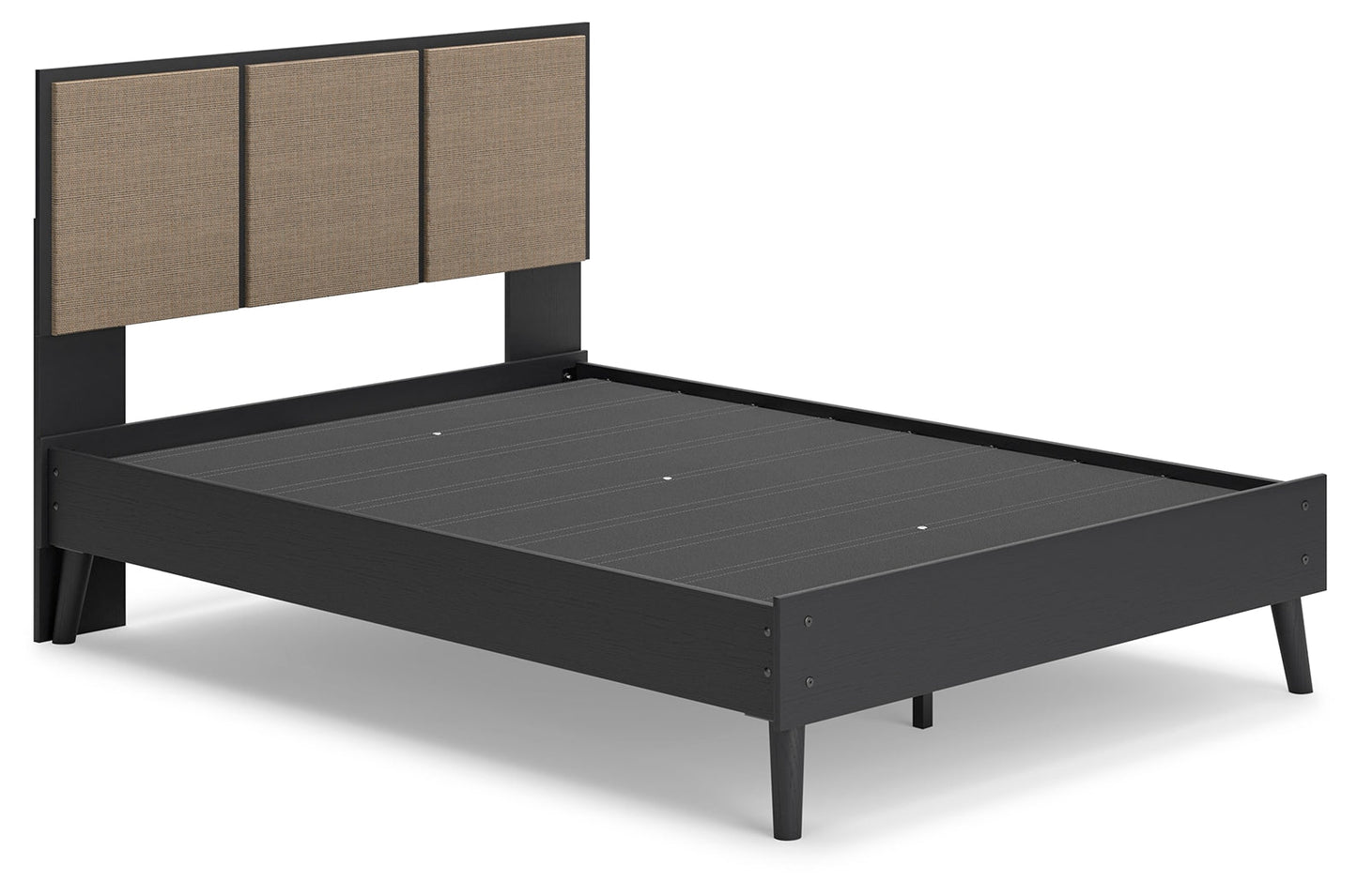 Charlang Two-tone Full Panel Platform Bed