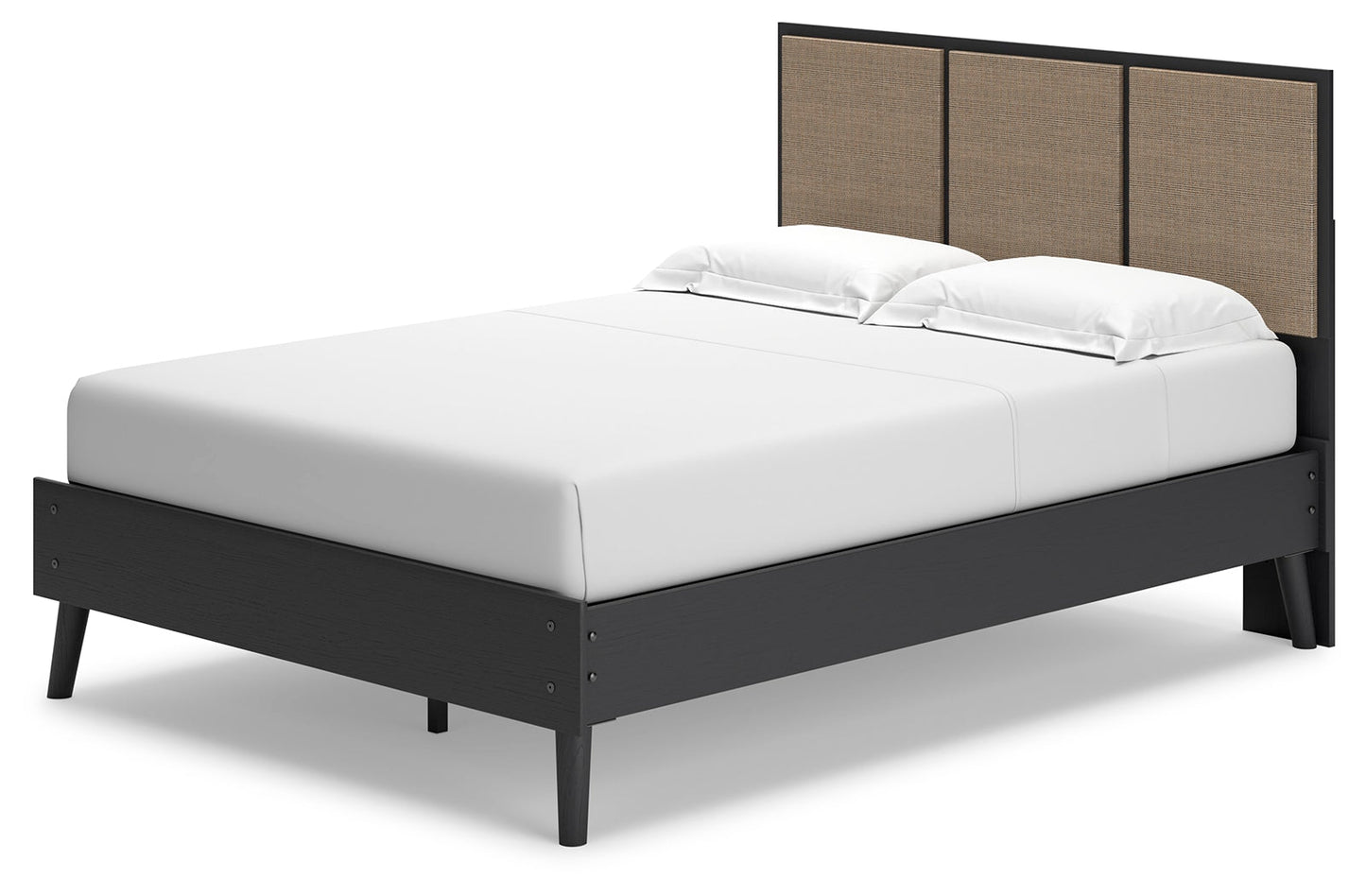 Charlang Two-tone Full Panel Platform Bed