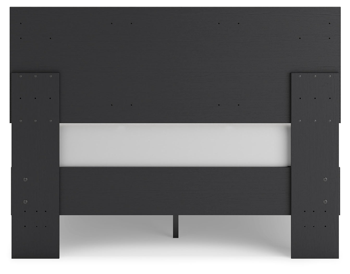 Charlang Two-tone Full Panel Platform Bed