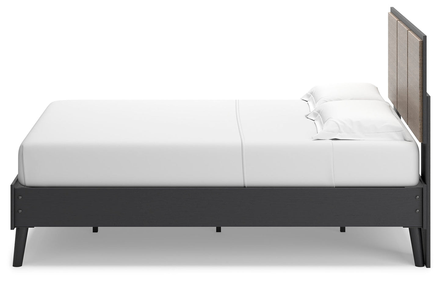 Charlang Two-tone Full Panel Platform Bed