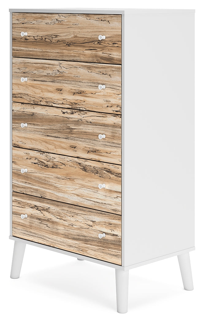 Piperton Two-tone Brown/White Chest of Drawers