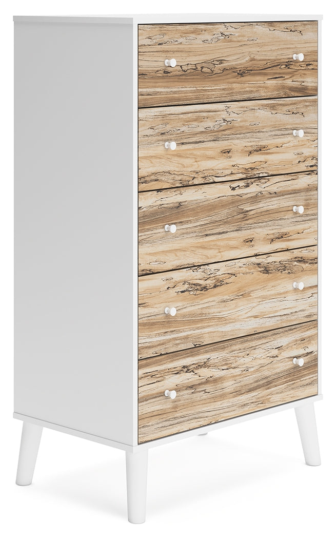 Piperton Two-tone Brown/White Chest of Drawers