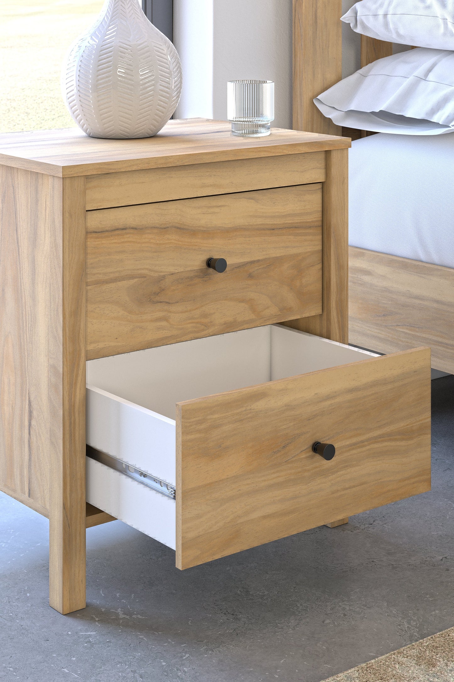 Bermacy Brown Nightstand