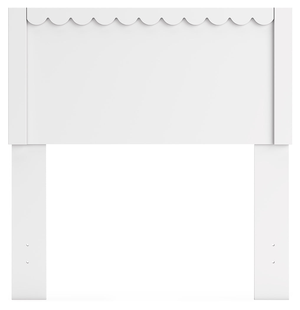 Hallityn White Twin Panel Headboard