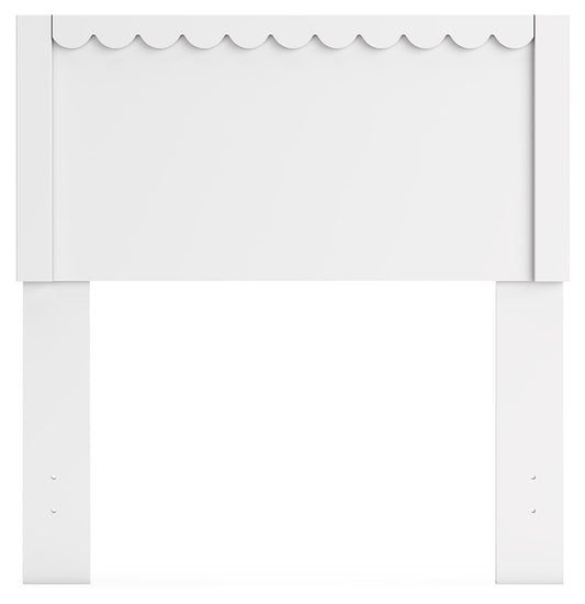 Hallityn White Twin Panel Headboard