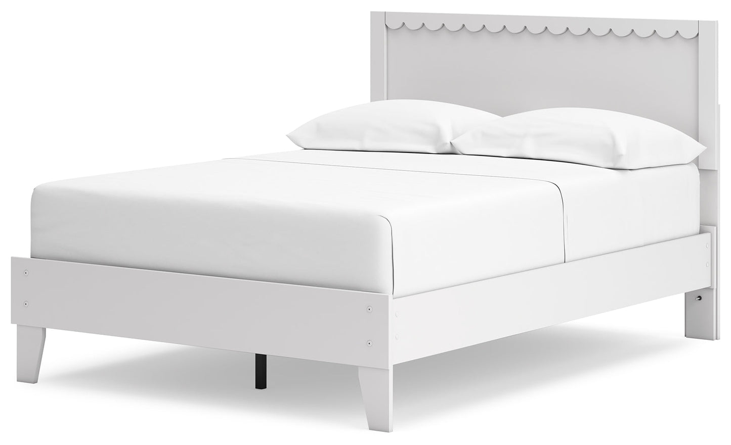 Hallityn White Full Panel Platform Bed