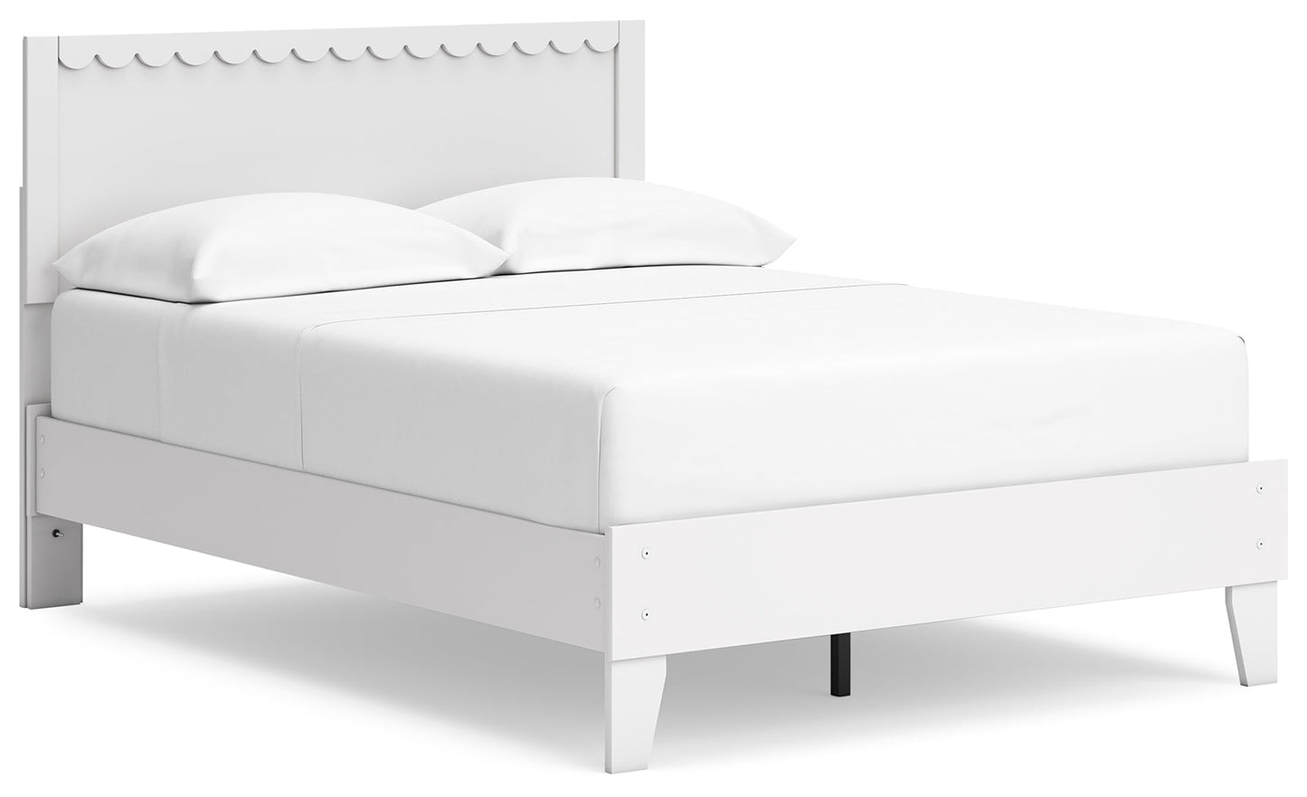 Hallityn White Full Panel Platform Bed