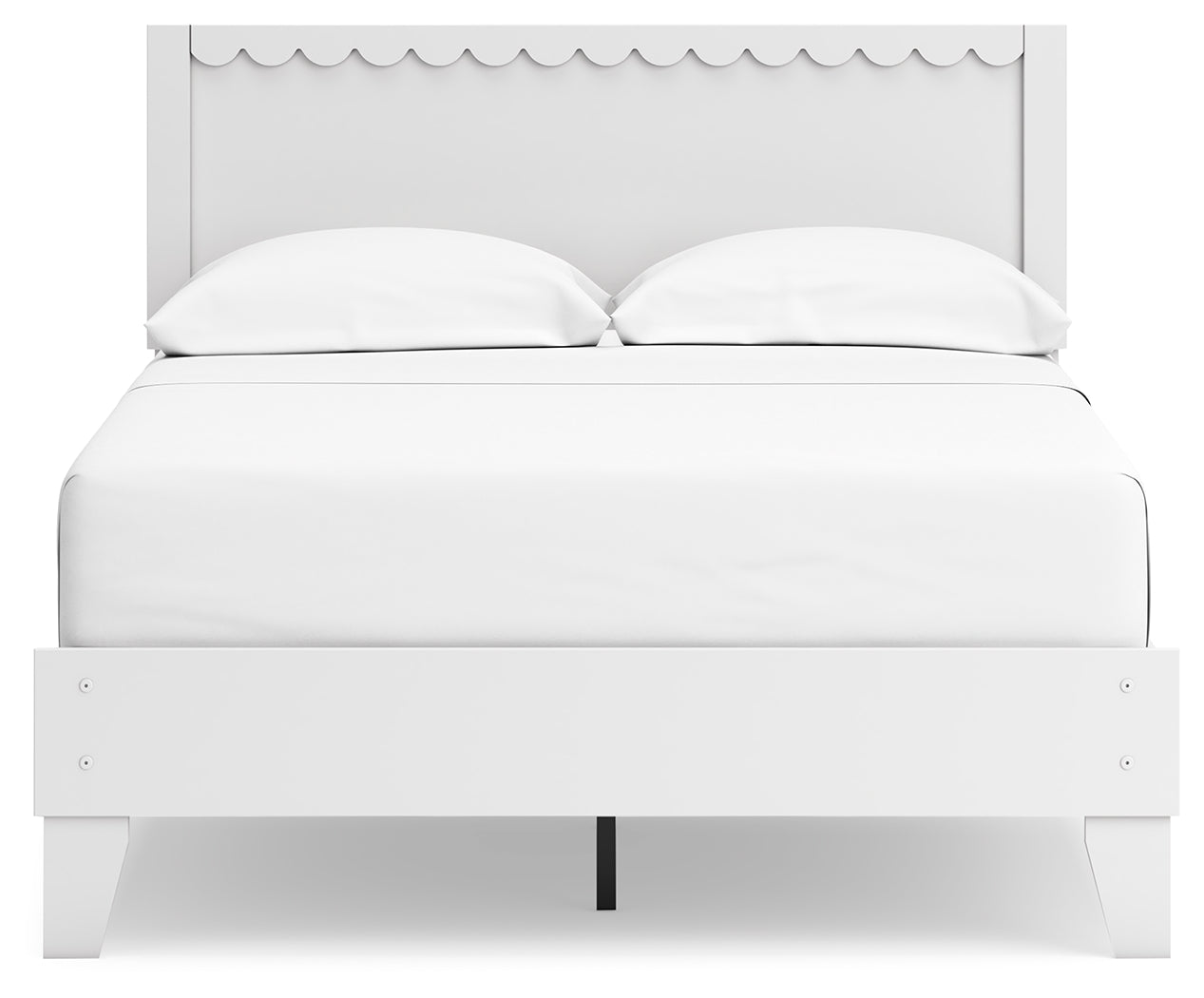 Hallityn White Full Panel Platform Bed