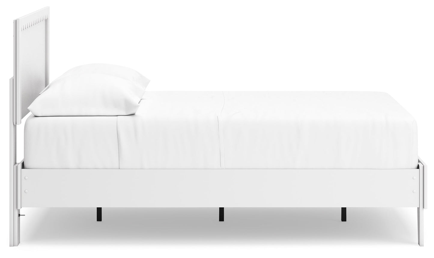 Hallityn White Full Panel Platform Bed