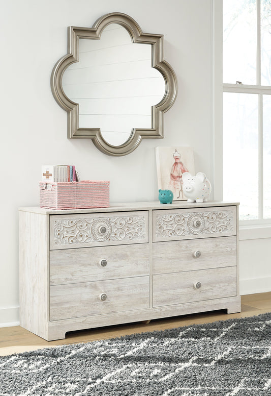 Paxberry Whitewash Dresser