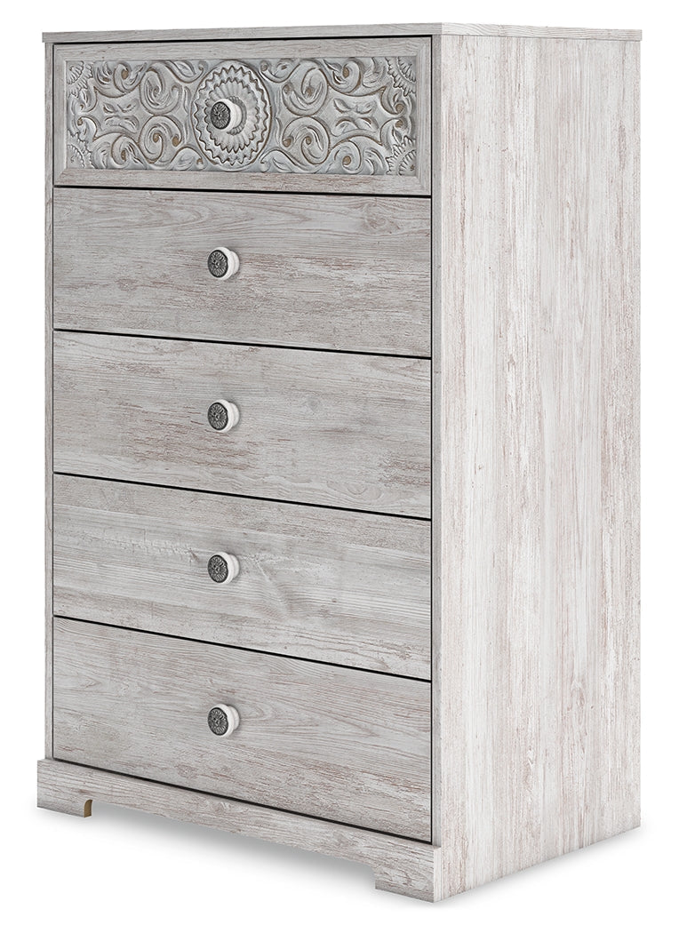 Paxberry Whitewash Chest of Drawers