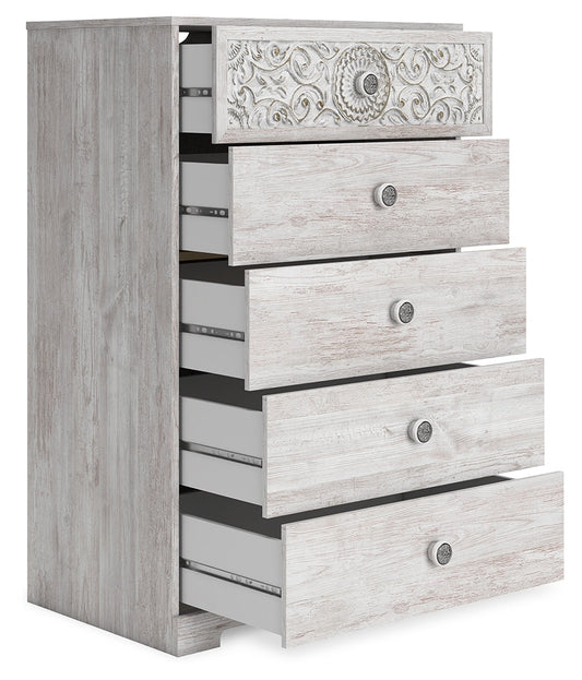 Paxberry Whitewash Chest of Drawers