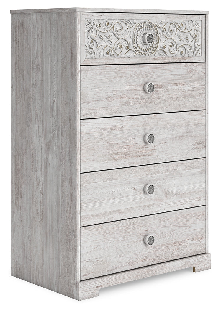 Paxberry Whitewash Chest of Drawers