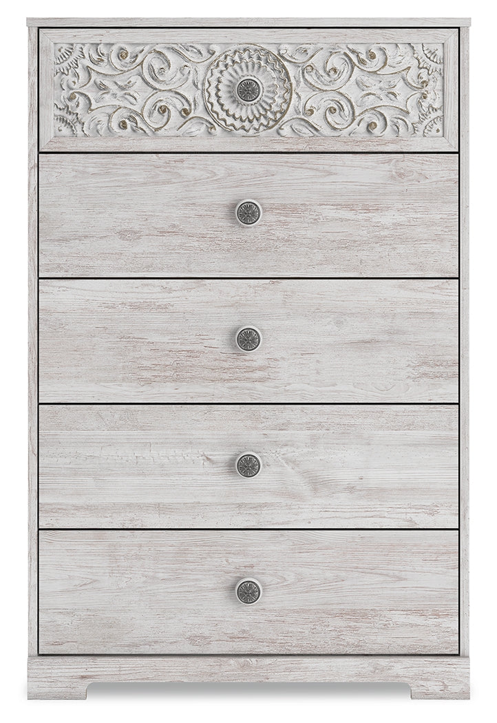 Paxberry Whitewash Chest of Drawers