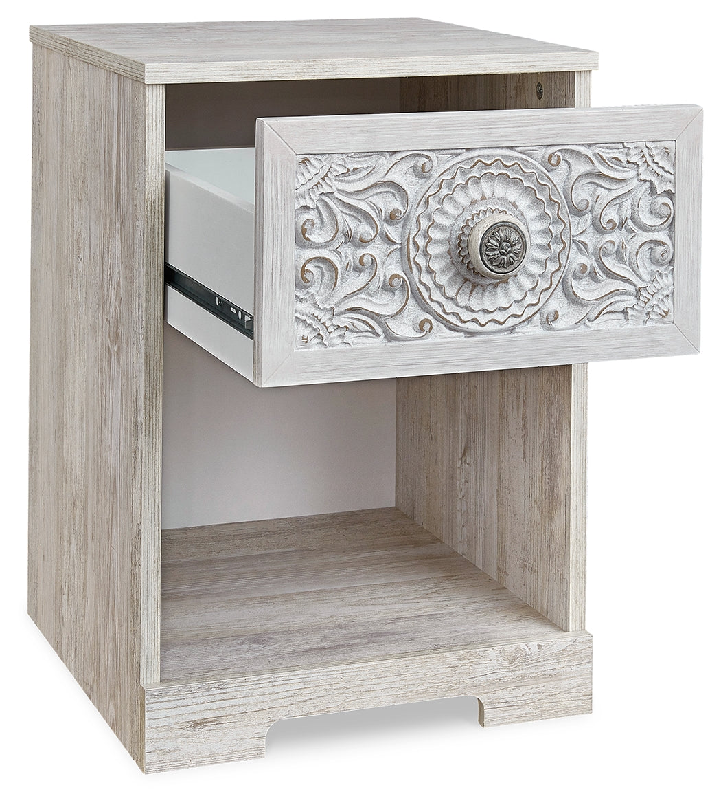 Paxberry Whitewash Nightstand