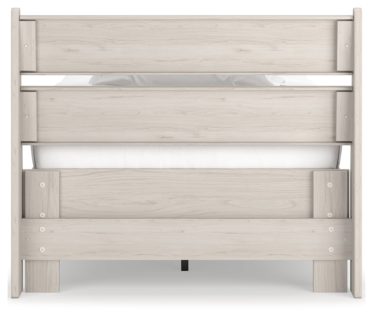 Socalle Natural Twin Panel Platform Bed