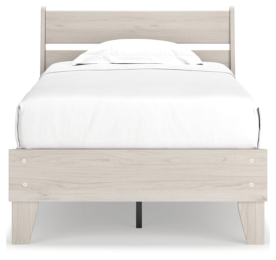 Socalle Natural Twin Panel Platform Bed