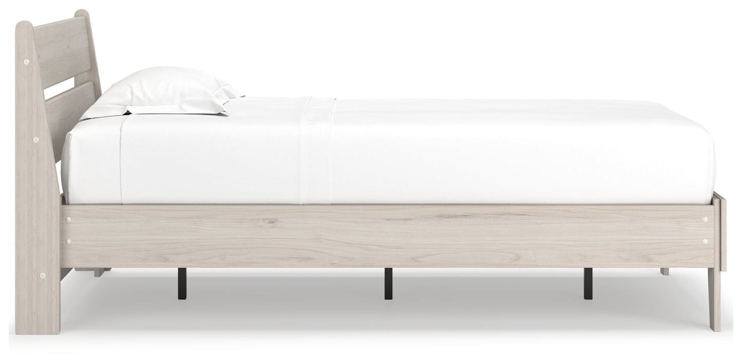 Socalle Natural Twin Panel Platform Bed