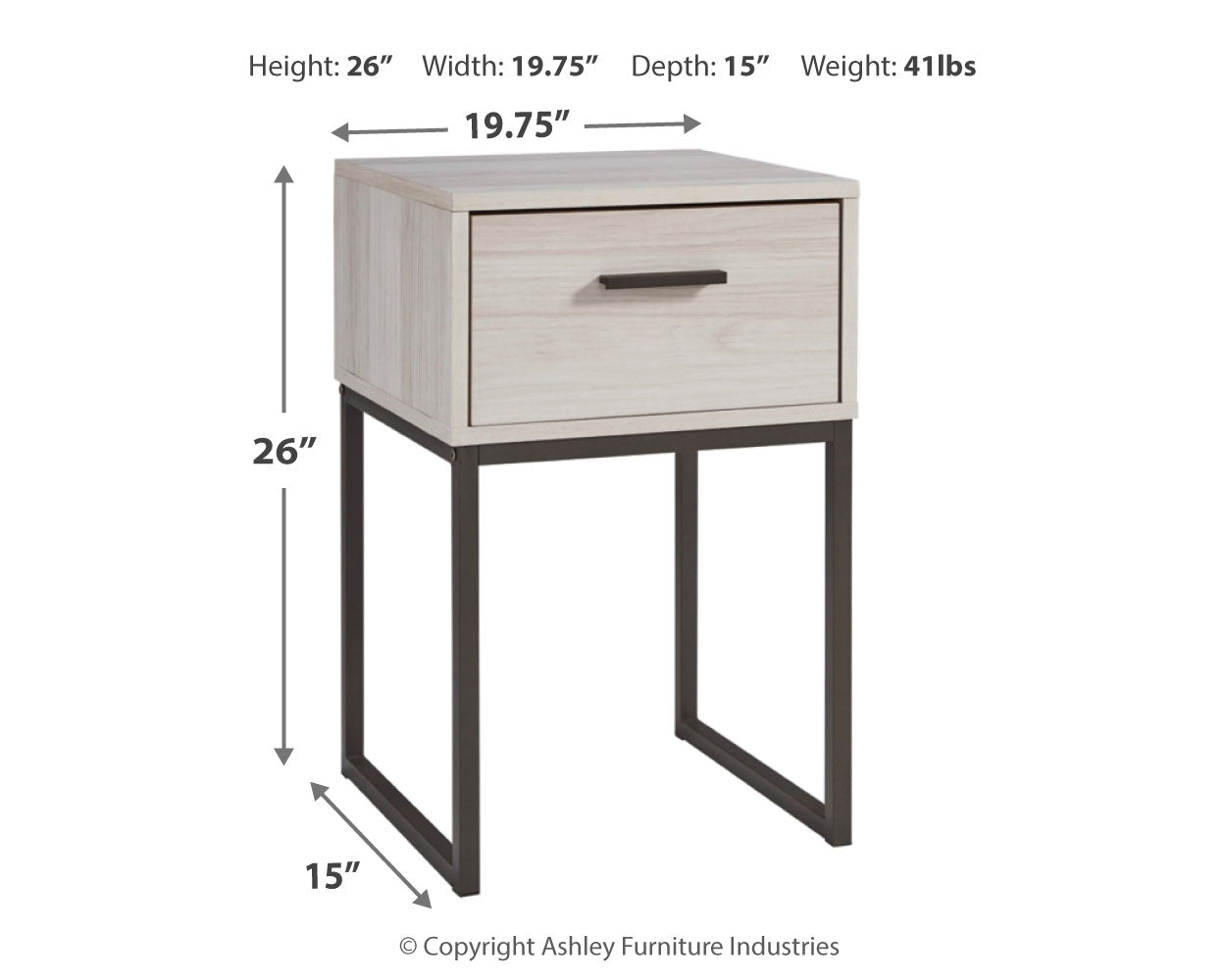 Socalle Natural Queen Panel Platform Bed with Dresser and Nightstand