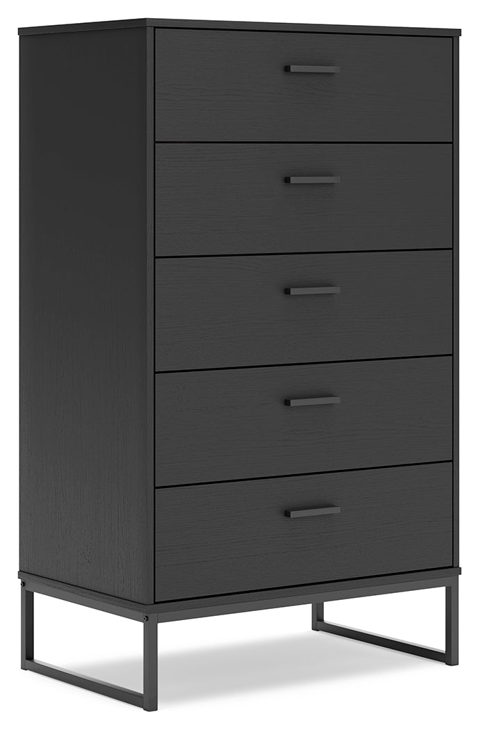 Socalle Black Chest of Drawers