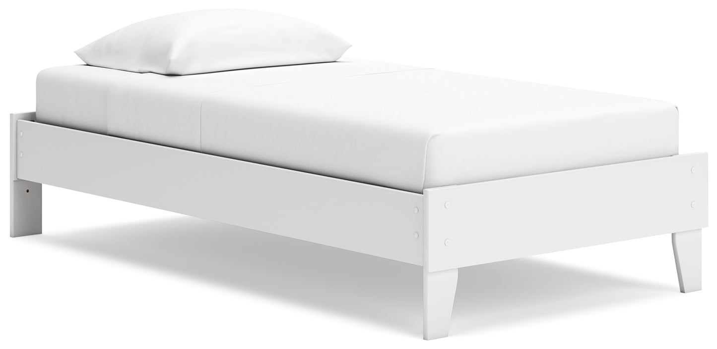 Socalle Two-tone Twin Platform Bed