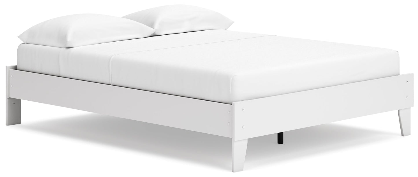 Socalle Two-tone Queen Platform Bed