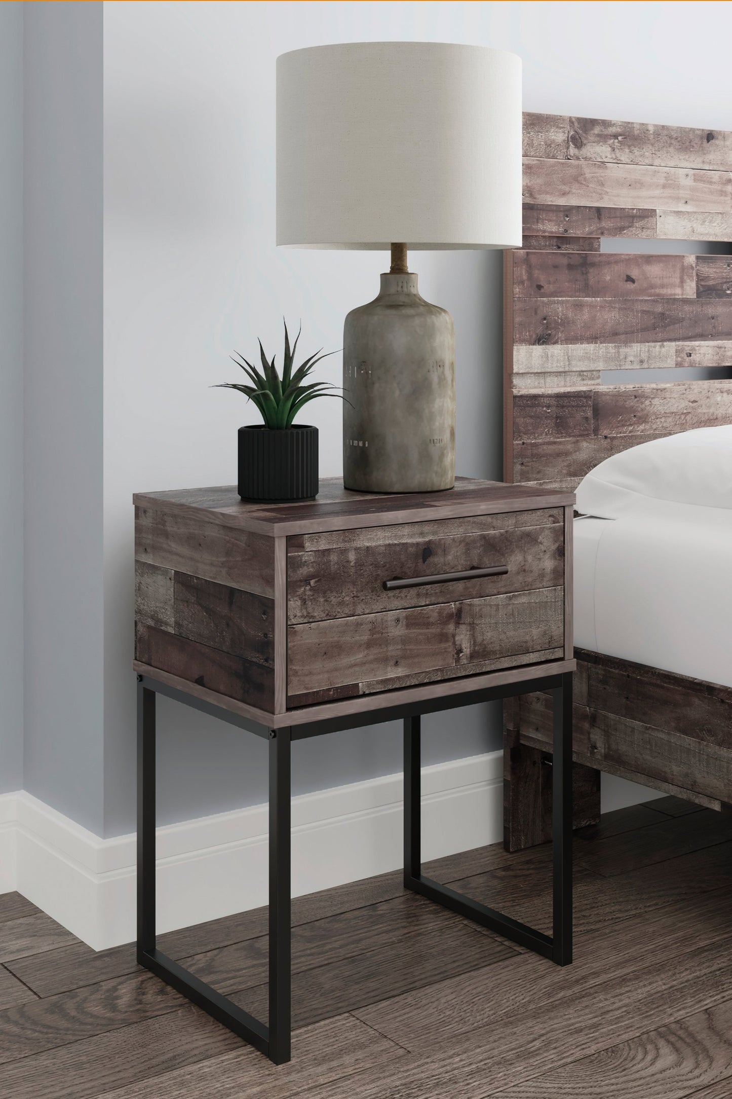 Neilsville Multi Gray Nightstand