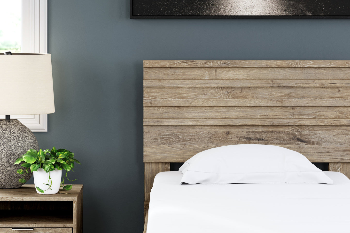 Oliah Natural Twin Panel Headboard