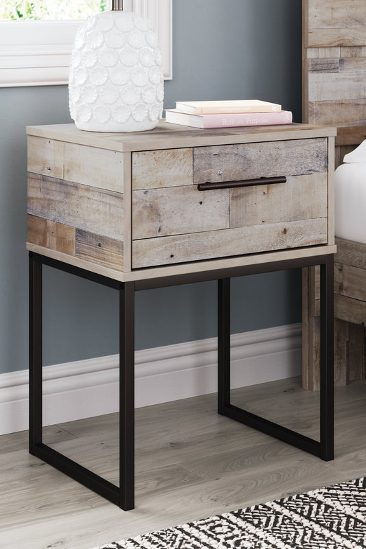 Neilsville Whitewash Nightstand