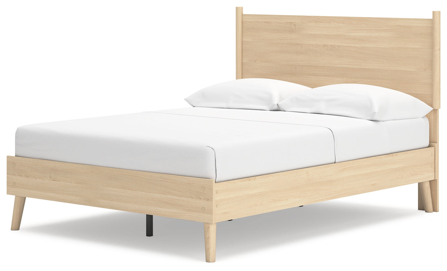 Cabinella Tan Full Platform Panel Bed