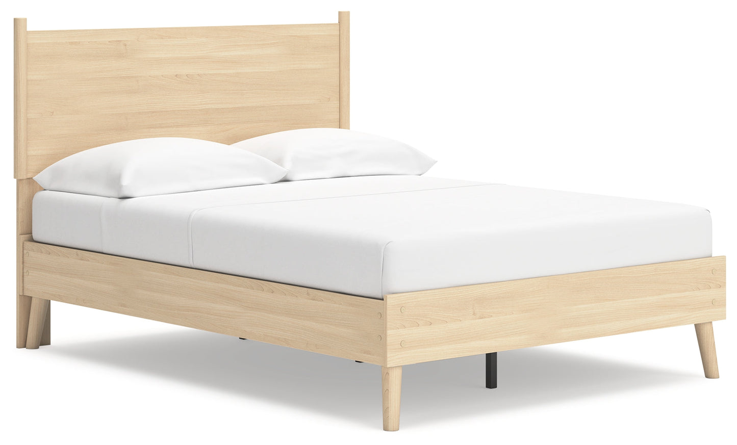 Cabinella Tan Full Platform Panel Bed