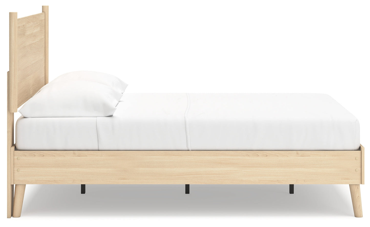 Cabinella Tan Full Platform Panel Bed