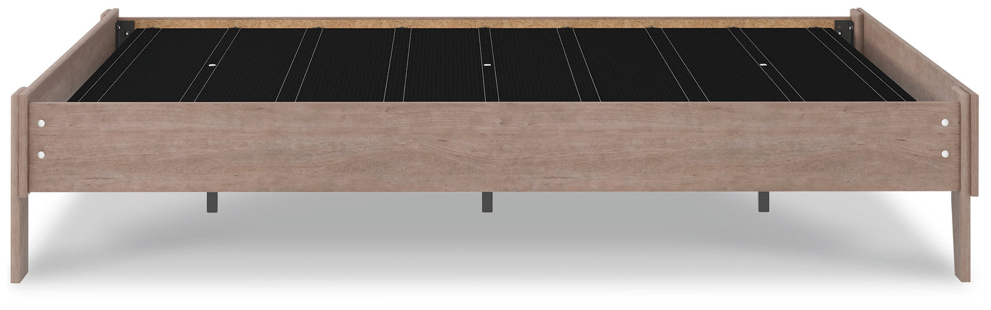 Flannia Gray Full Platform Bed