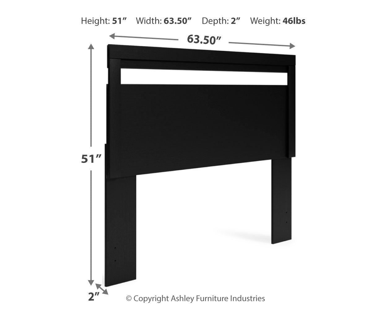 Finch Black Queen Panel Platform Bed with Dresser and Nightstand