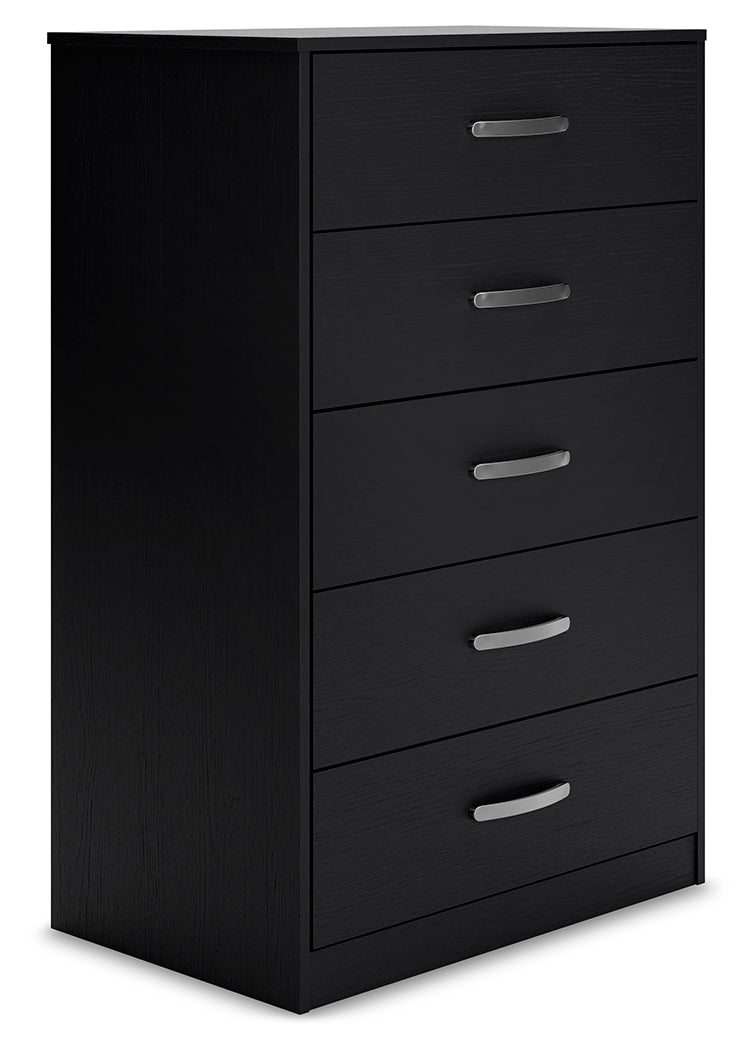 Finch Black Chest of Drawers