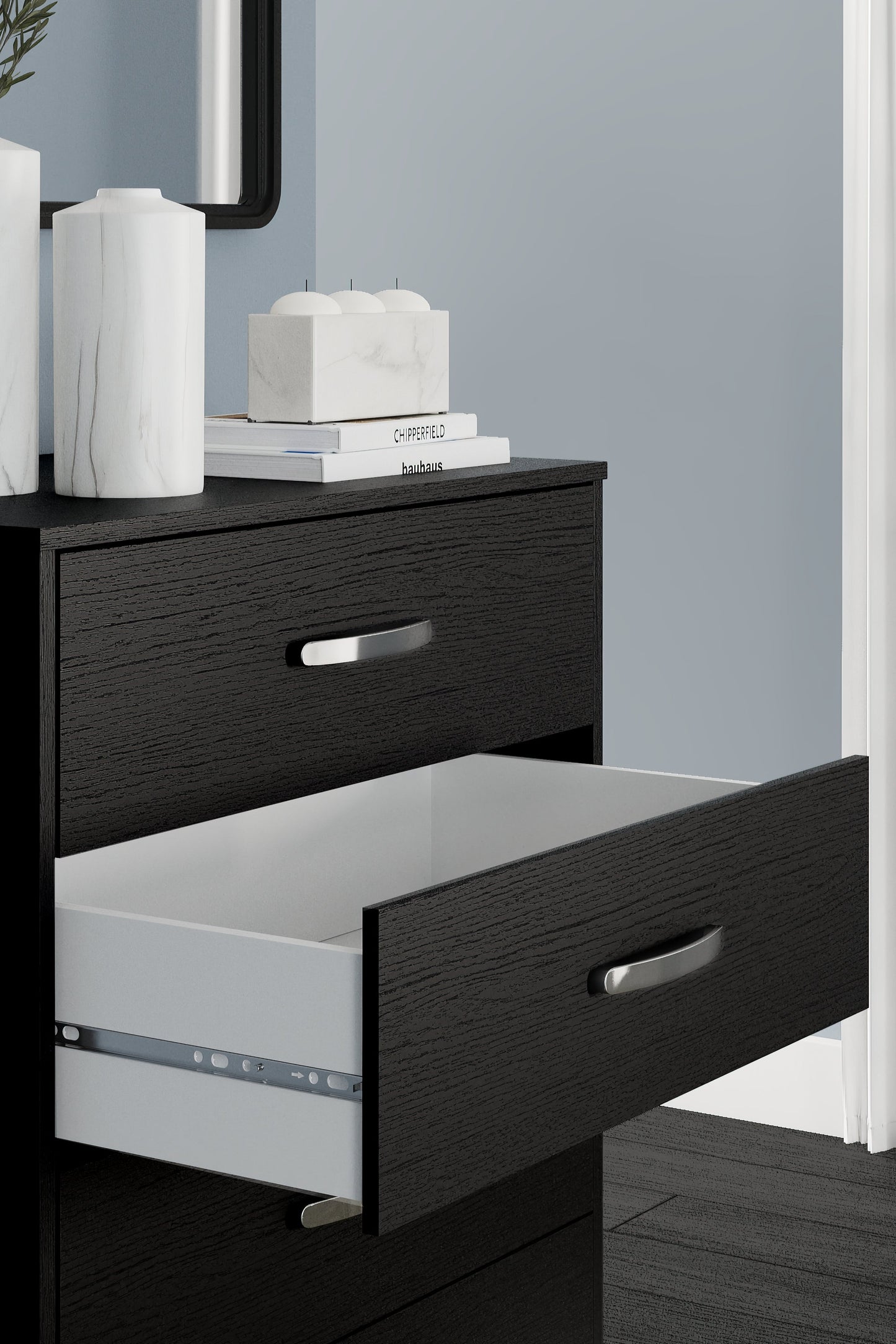 Finch Black Chest of Drawers